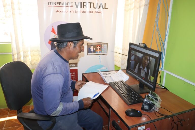 Inauguran módulo de justicia itinerante virtual en Chojata