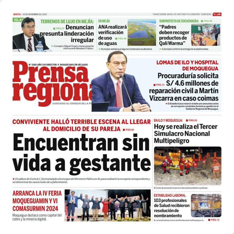 La Prensa Regional – Martes 05 de noviembre de 2024