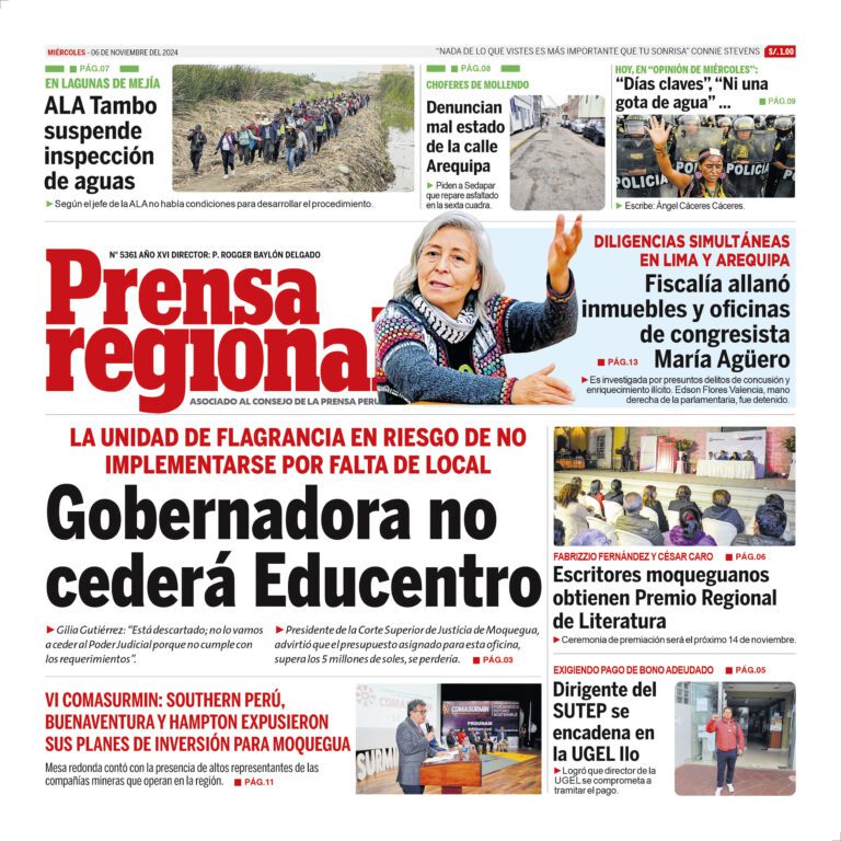 La Prensa Regional – Miércoles 06 de noviembre de 2024