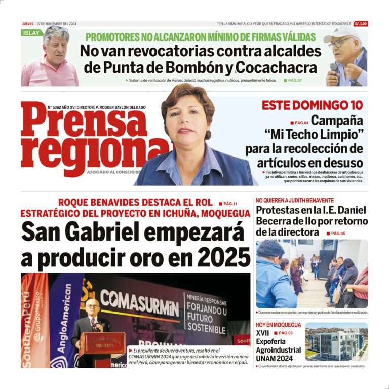 La Prensa Regional – Jueves 07 de noviembre de 2024