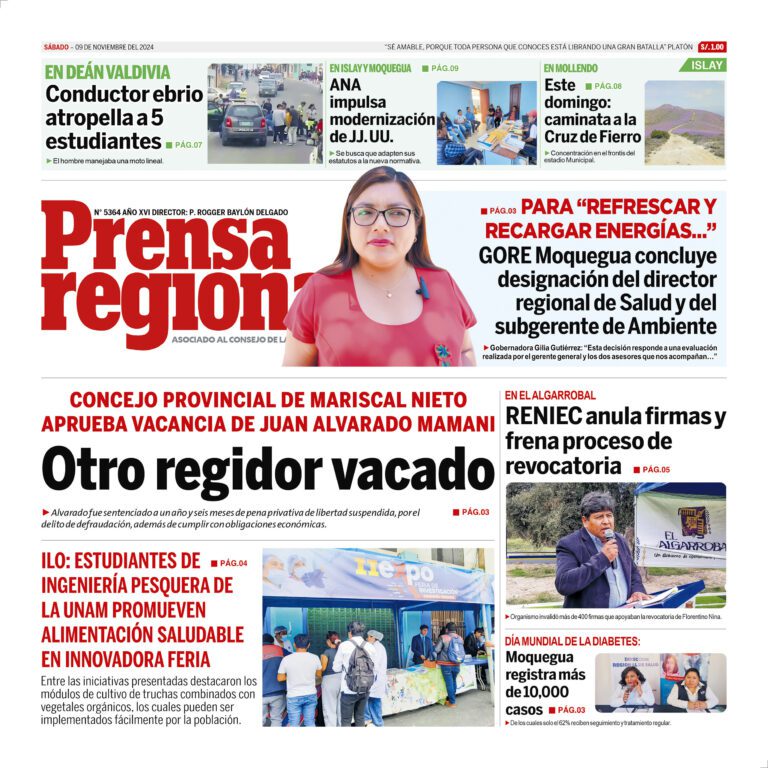 La Prensa Regional – Sábado 09 de noviembre de 2024