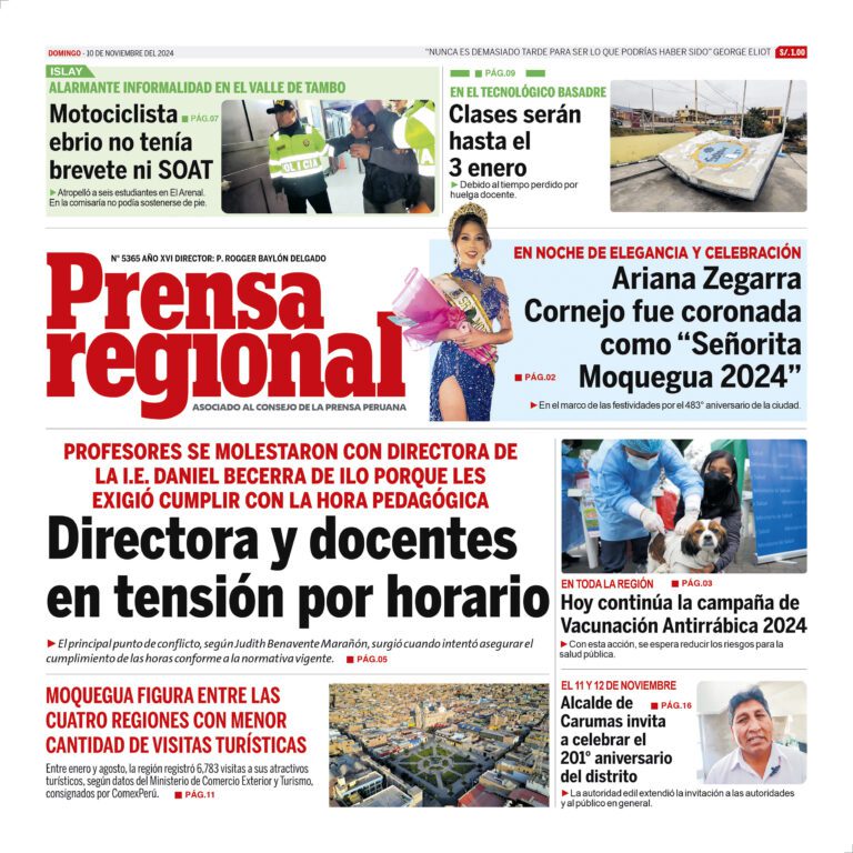La Prensa Regional – Domingo 10 de noviembre de 2024