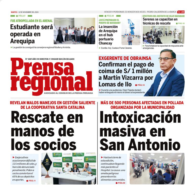 La Prensa Regional – Martes 12 de noviembre de 2024
