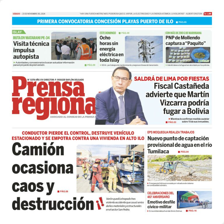 La Prensa Regional – Sábado 23 de noviembre de de 2024