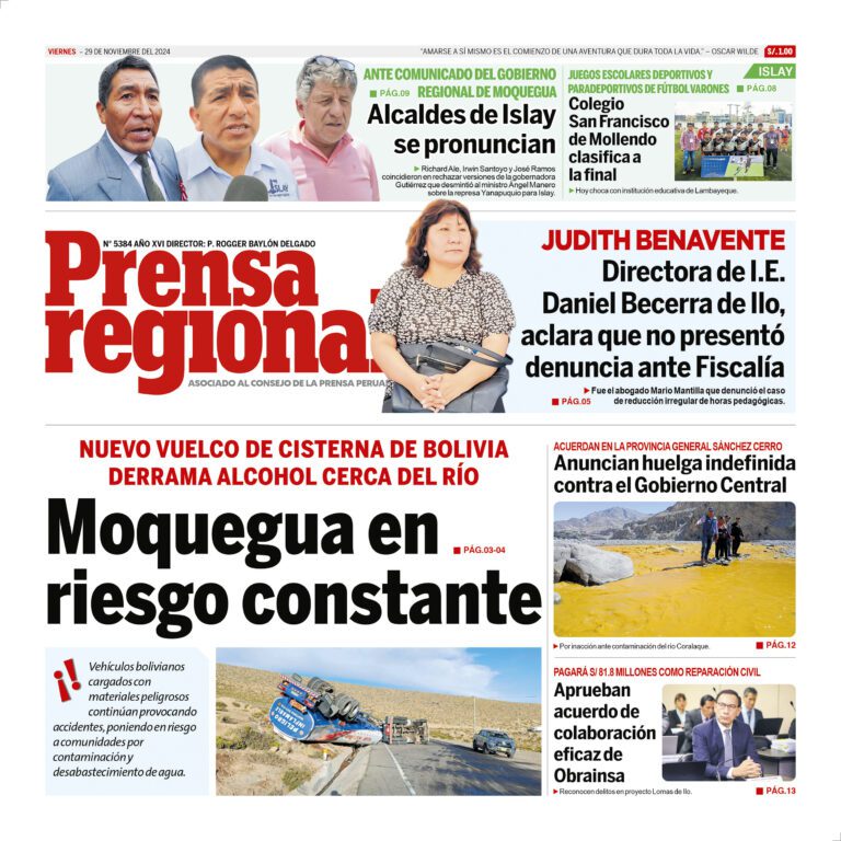 La Prensa Regional – Viernes 29 de noviembre de de 2024