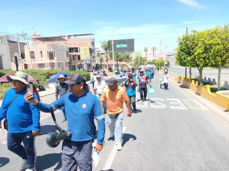 Moquegua e Ilo: Diversos gremios y organizaciones participaron en paro nacional contra la inseguridad