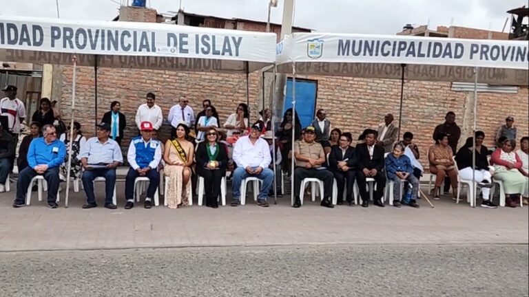 Realizan actos protocolares por el 58° aniversario del pueblo joven Alto Inclán