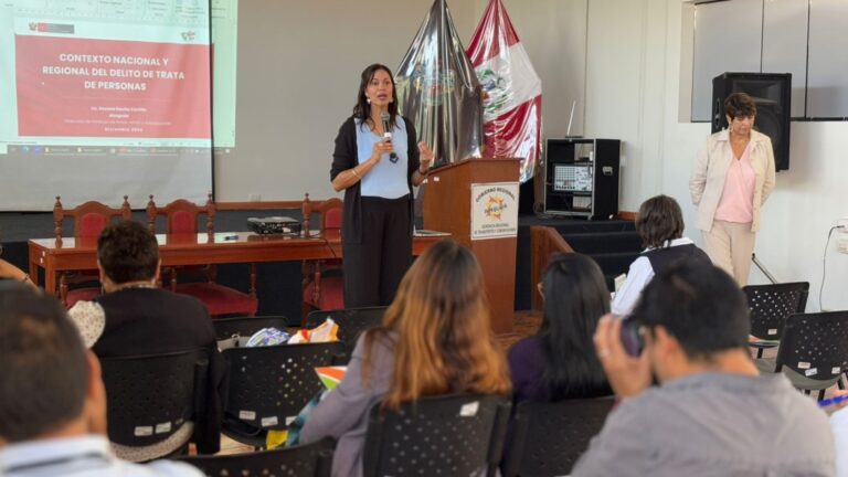 Arequipa fortalece capacidades para atender a víctimas de trata de personas