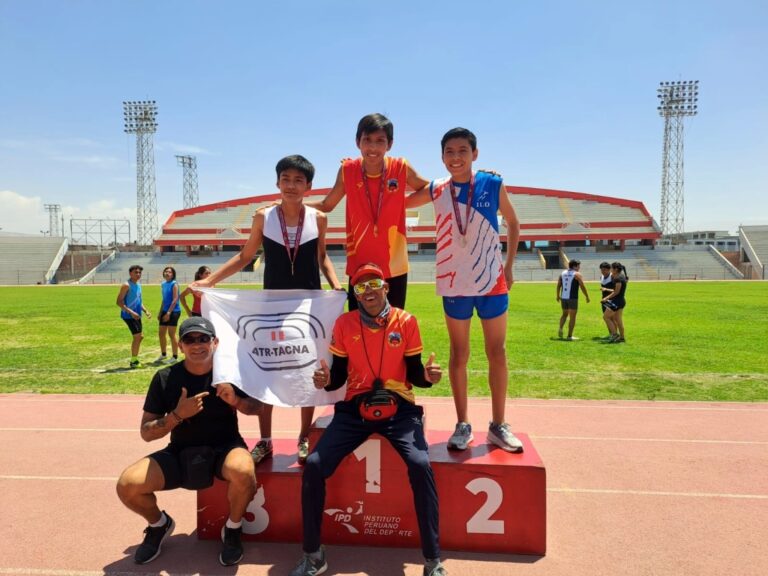 Atletas moqueguanos conquistan el Campeonato Internacional de Atletismo en Tacna