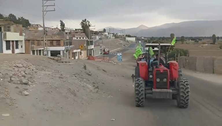 Caravana en oposición a Tía María recorrió el valle de Tambo