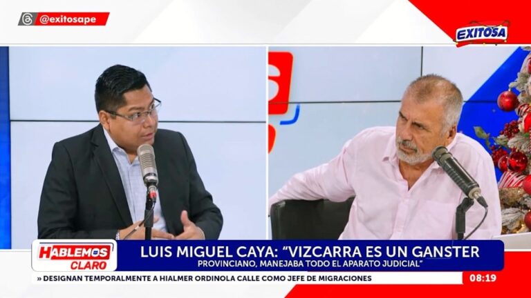 Luis Miguel Caya advierte posible fuga de Martín Vizcarra hacia Bolivia