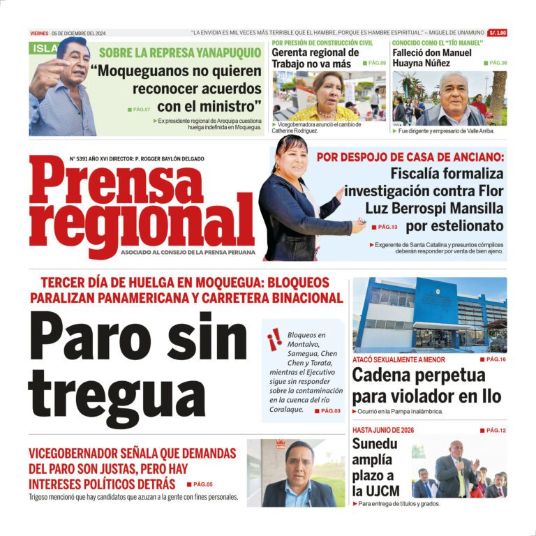 La Prensa Regional – Viernes 06 de diciembre de 2024