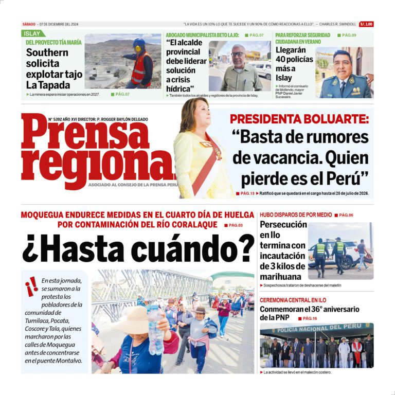 La Prensa Regional – Sábado 07 de diciembre de 2024