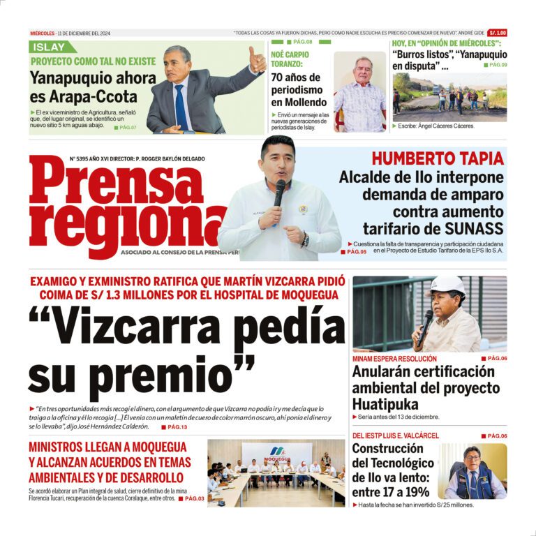 La Prensa Regional – Miércoles 11 de diciembre de 2024