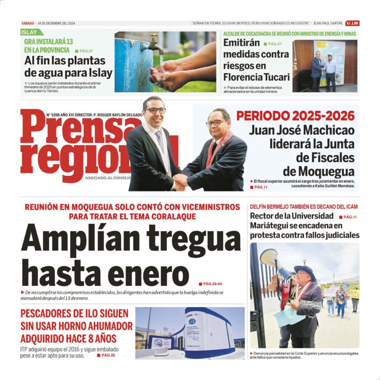 La Prensa Regional – Sábado 14 de diciembre de 2024