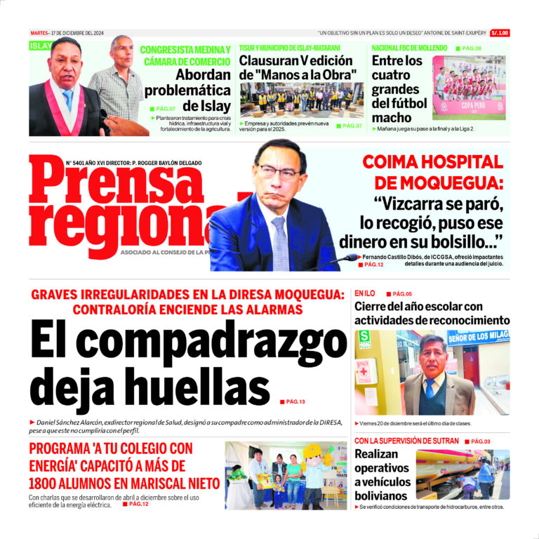La Prensa Regional – Martes 17 de diciembre de 2024