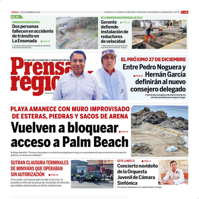 La Prensa Regional – Domingo 22 de diciembre de 2024