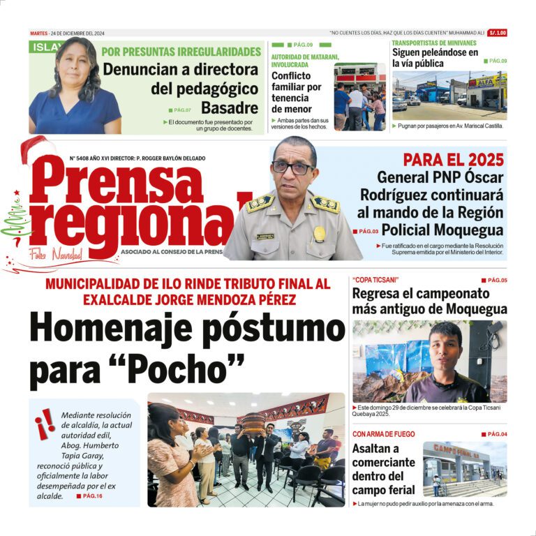 La Prensa Regional – Martes 24 de diciembre de 2024