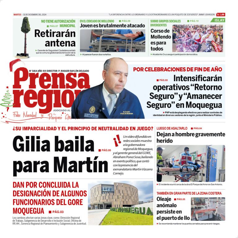La Prensa Regional – Martes 31 de diciembre de 2024