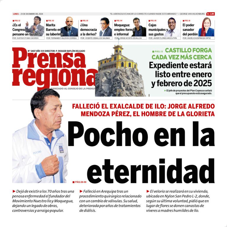 La Prensa Regional – Lunes 23 de diciembre de 2024