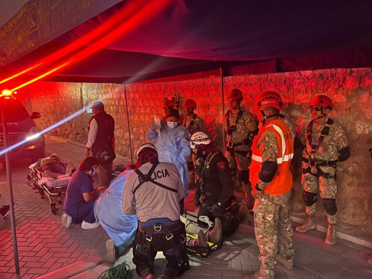 Simulacro multipeligro en Torata refuerza preparación ante lluvias intensas