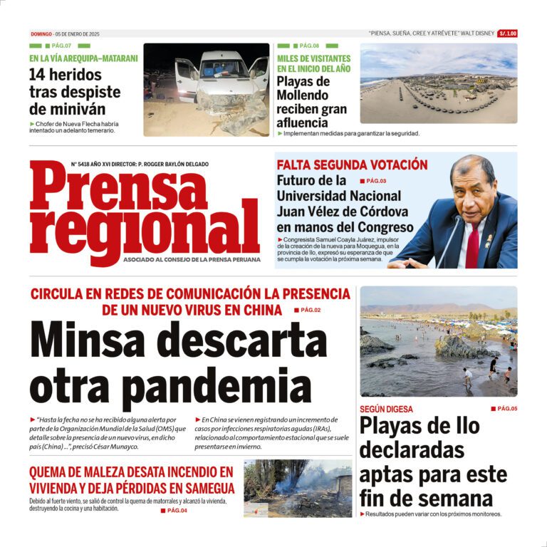 La Prensa Regional – Domingo 05 de enero de 2025