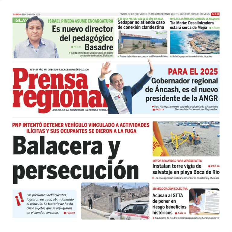 La Prensa Regional – Sábado 11 de enero de 2025