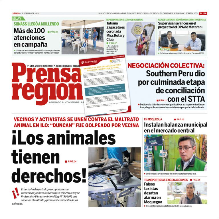 La Prensa Regional – Sábado 18 de enero de 2025