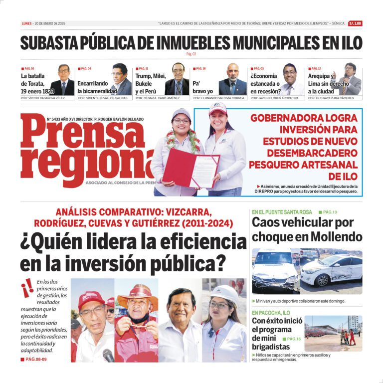 La Prensa Regional – Lunes 20 de enero de 2025