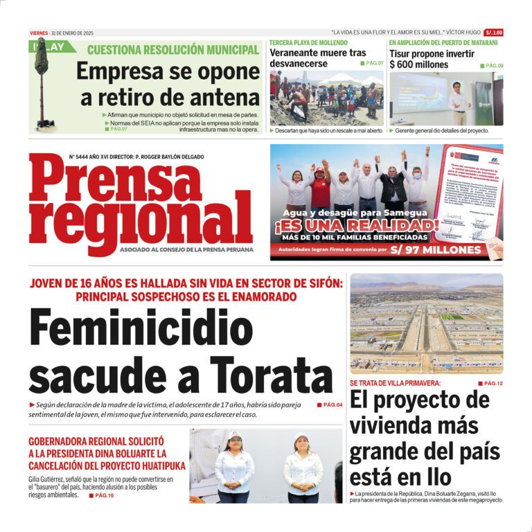 La Prensa Regional – Viernes 31 de enero de 2025