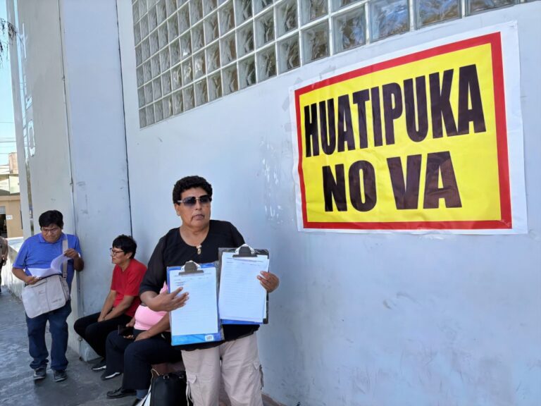 Recolectan firmas en Ilo para detener la construcción de la planta de residuos Huatipuka