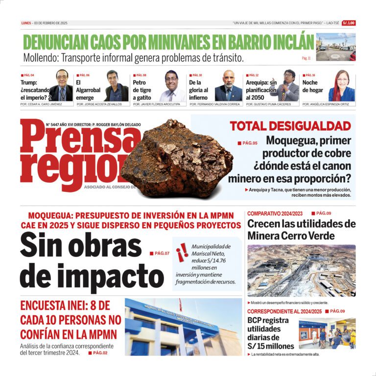 La Prensa Regional – Lunes 03 de febrero de 2025