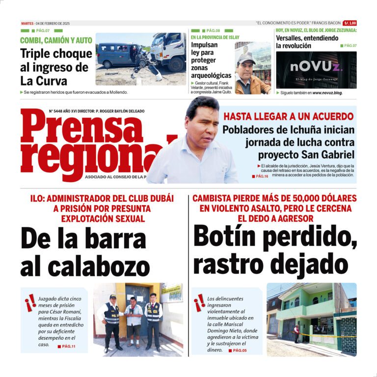 La Prensa Regional – Martes 04 de febrero de 2025