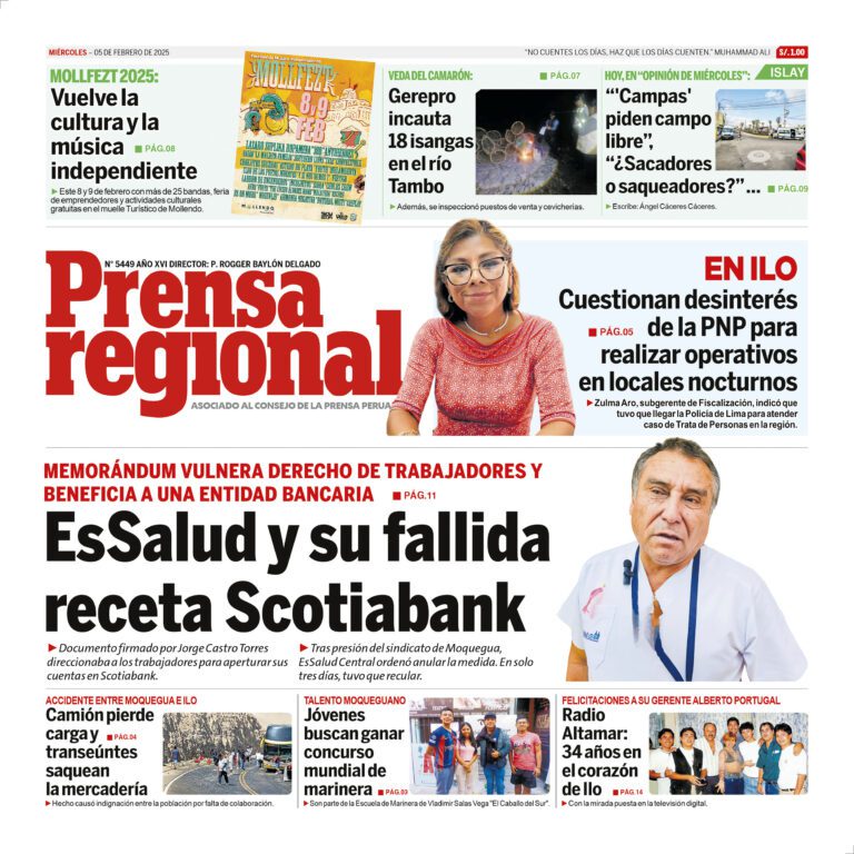 La Prensa Regional – Miercoles 05 de febrero de 2025