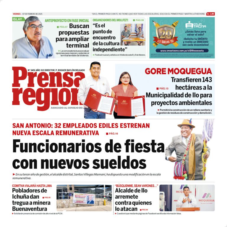 La Prensa Regional – Viernes 07 de febrero de 2025