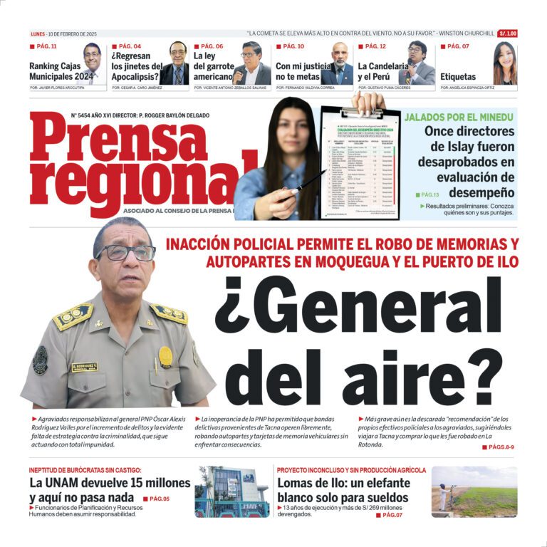 La Prensa Regional – Lunes 10 de febrero de 2025