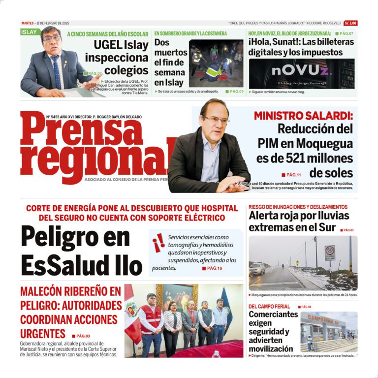 La Prensa Regional – Martes 11 de febrero de 2025