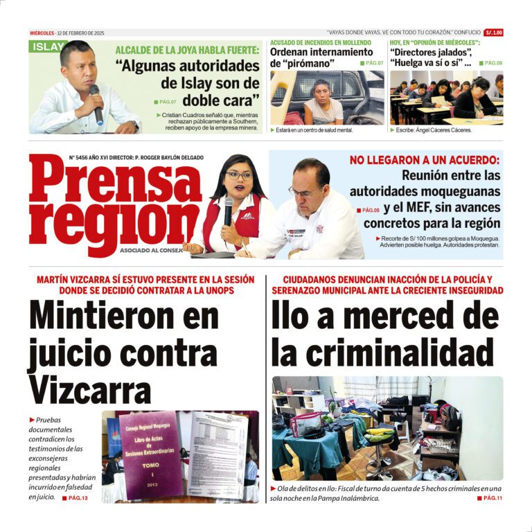 La Prensa Regional – Miércoles 12 de febrero de 2025