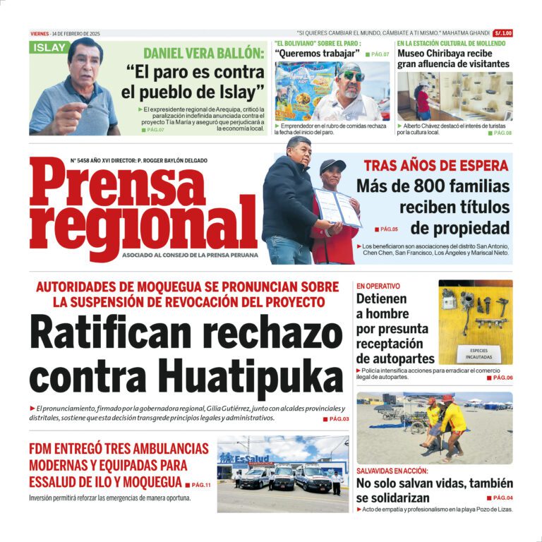 La Prensa Regional – Viernes 14 de febrero de 2025
