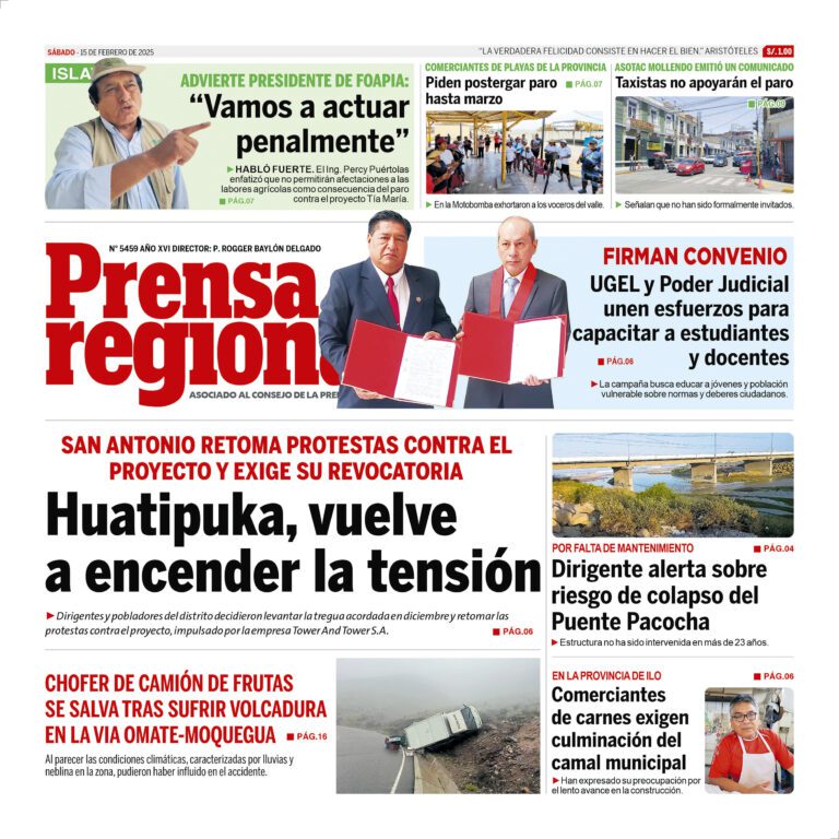 La Prensa Regional – Sábado 15 de febrero de 2025