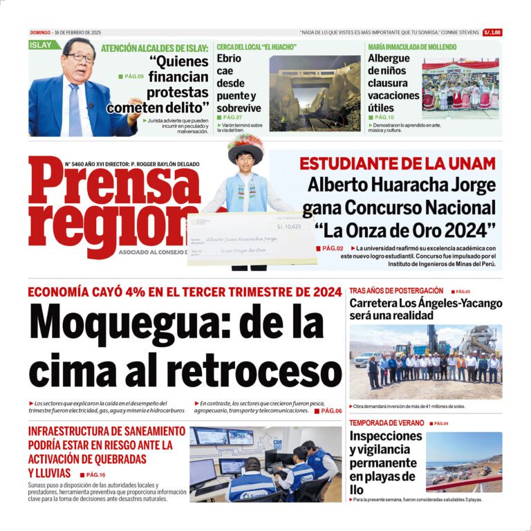 La Prensa Regional – Domingo 16 de febrero de 2025