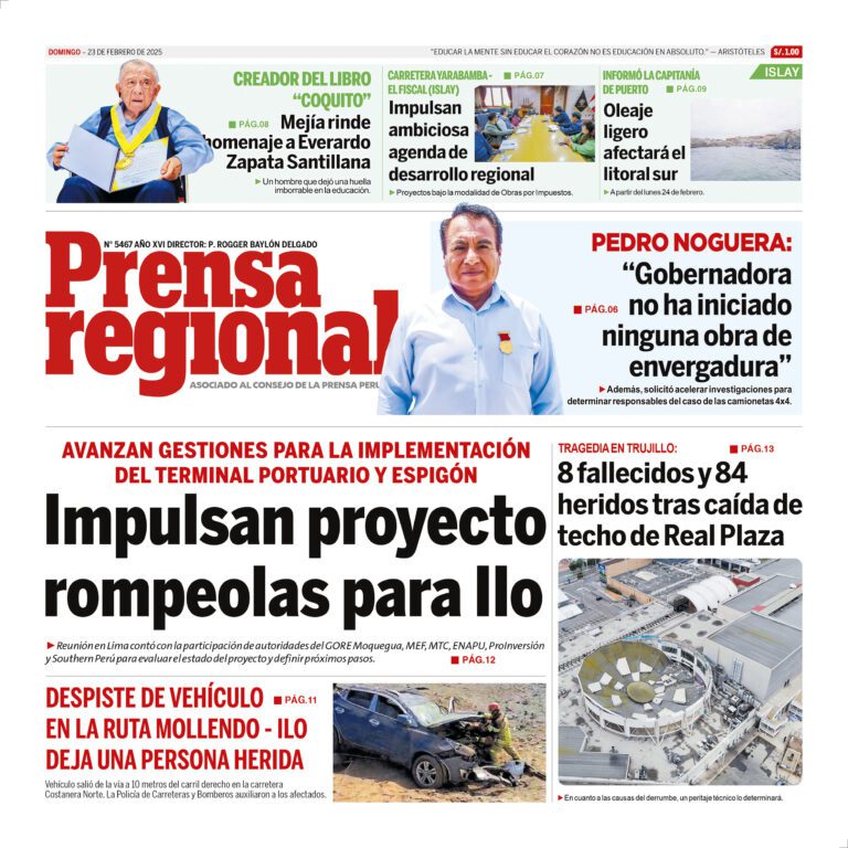 La Prensa Regional – Domingo 23 de febrero de 2025