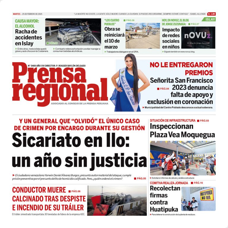 La Prensa Regional – Martes 25 de febrero de 2025