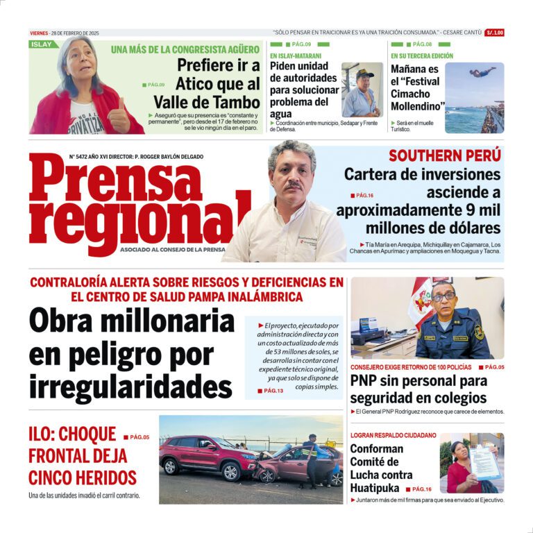La Prensa Regional – Viernes 28 de febrero de 2025