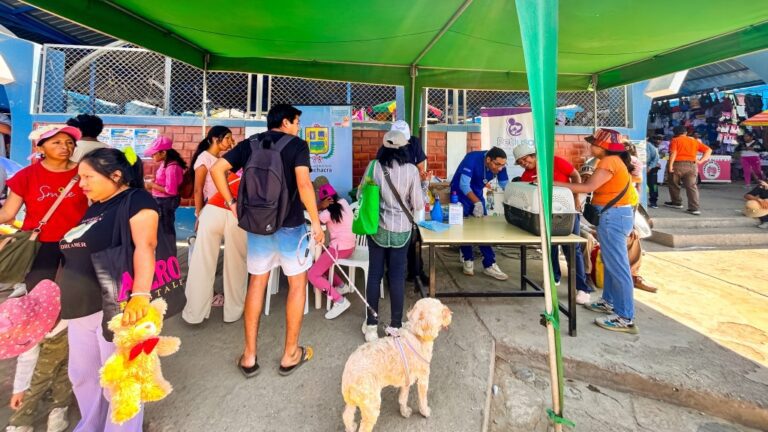 Campaña gratuita de salud para mascotas en Cocachacra
