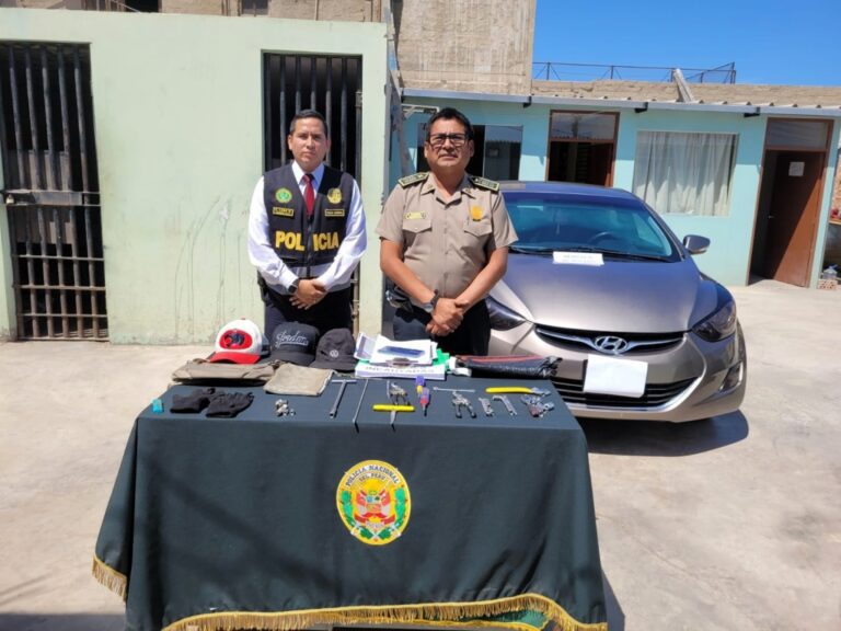 Desarticulan banda delictiva dedicada al robo de autopartes en la carretera Costanera Sur