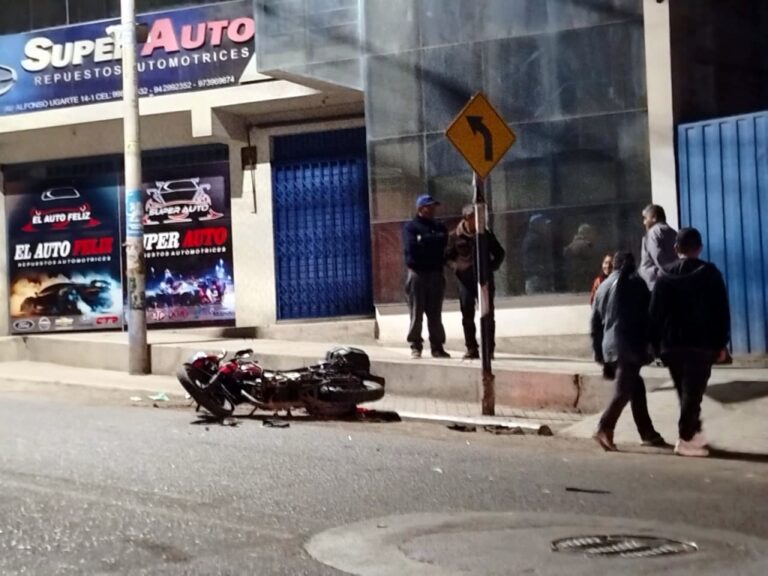 Conductor responsable de la muerte de motociclista quedó en libertad