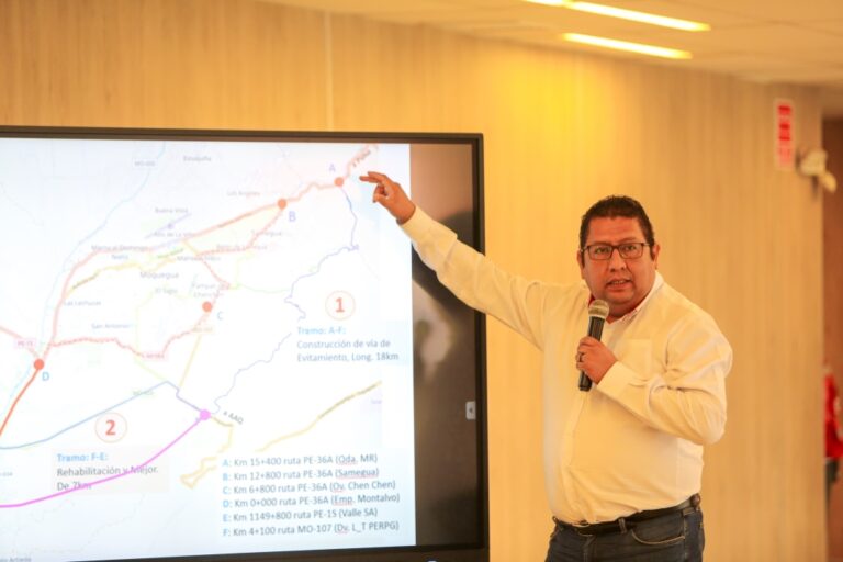 Gobernadora Regional dialogará con agricultores sobre autopista Moquegua-Ilo
