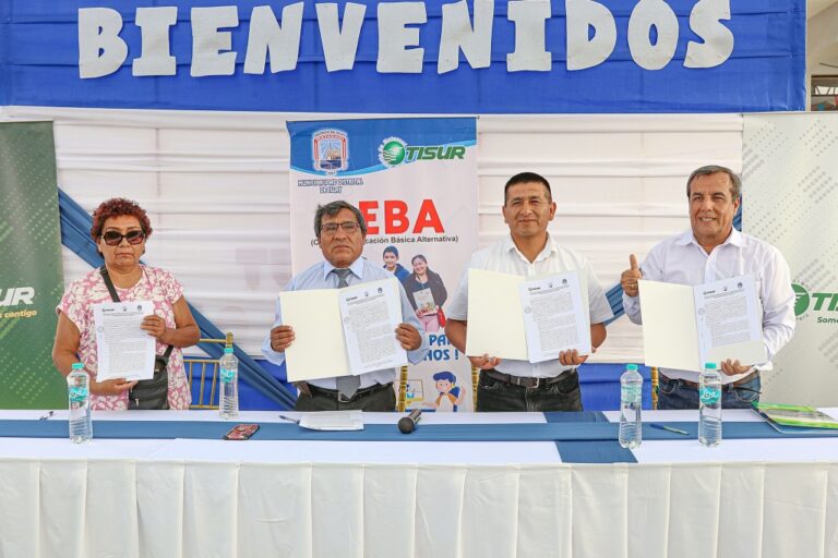 Islay fortalece educación con convenio tripartito entre Tisur, municipio y UGEL