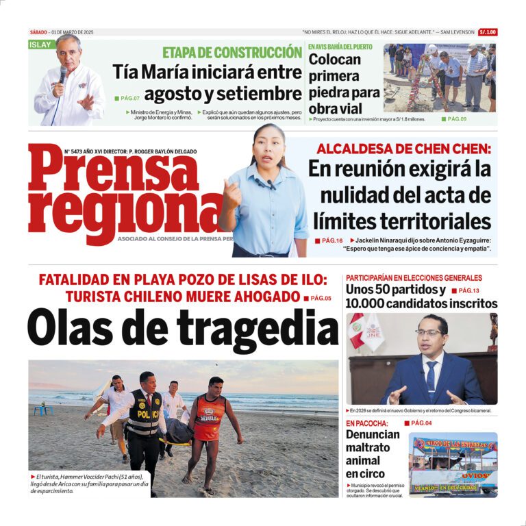 La Prensa Regional – Sábado 01 de marzo de 2025